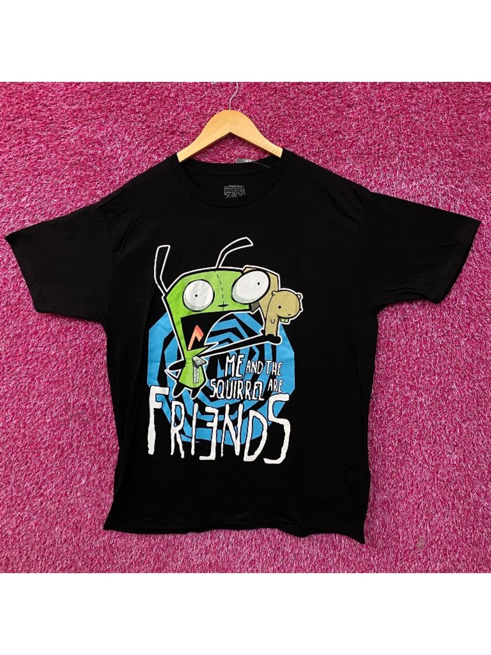 Invader Zim GIR & Squirrel Friends T-Shirt Large